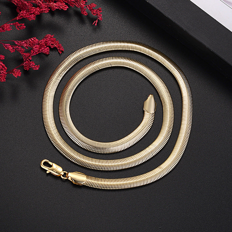 Gold-plated Inch Live Jewelry Fashionable Exquisite Soft Necklaces