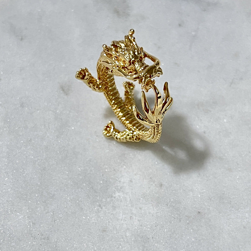 Persönlichkeit Goldener Drache Kreative Sternzeichen-Öffnungsringe