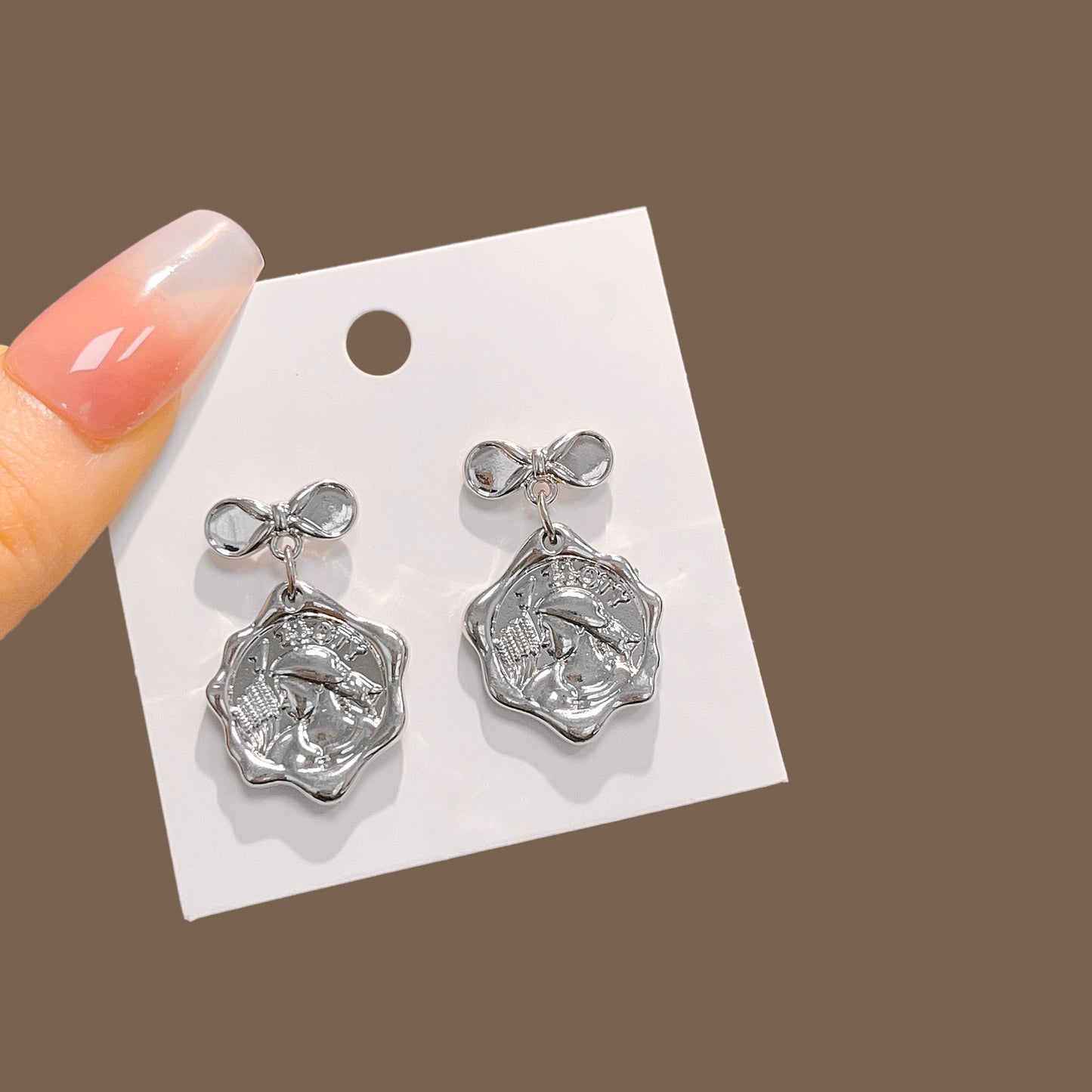 Needle Variety Creative Sweet Cool Circle Heart Earrings