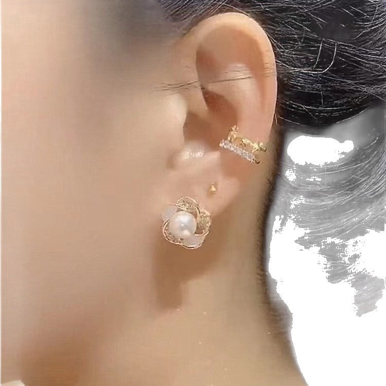 Needle One Style For Long Flower Tassel Earrings