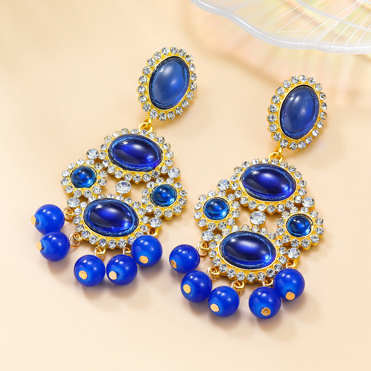 Women's Exaggerated Retro Tassel Bohemian Ethnic Style Earrings