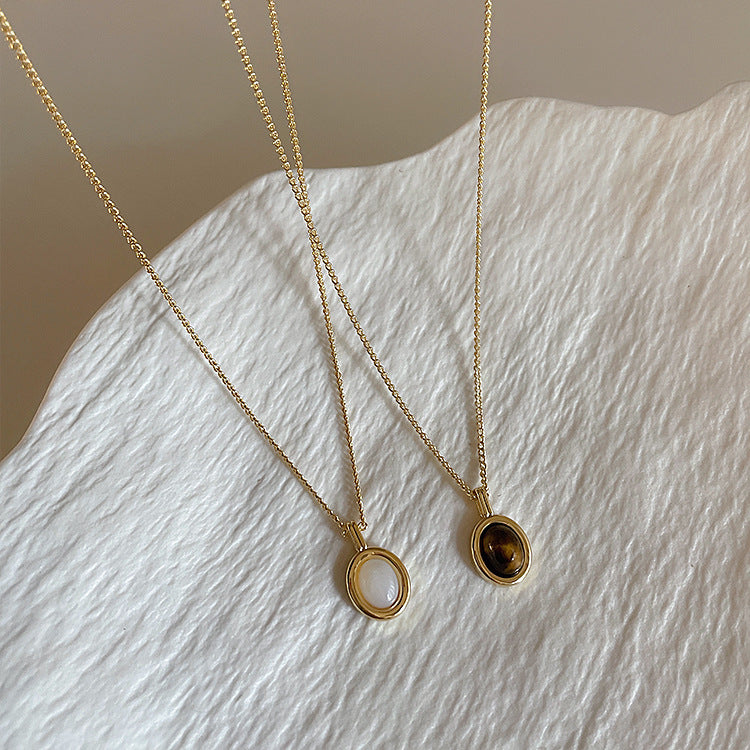 Pendentif opale pour femmes, pour concevoir des colliers de tempérament simples et personnalisés