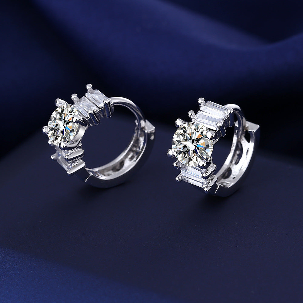 Women's Style Temperamental Diamond Fashion Ear Clips Earrings