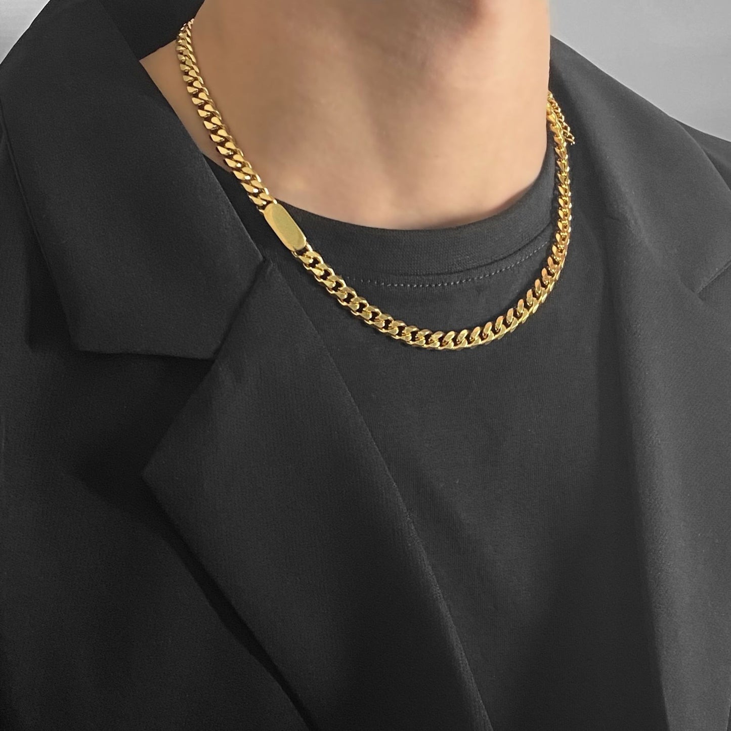 Men's Titanium Steel Ornament Niche Fashionable Simple Necklaces