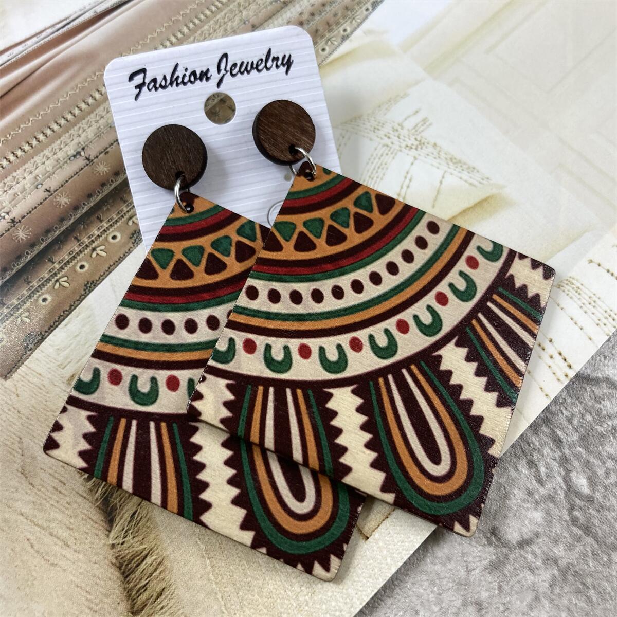 Vintage High Profile Large Ornament Chinese Earrings