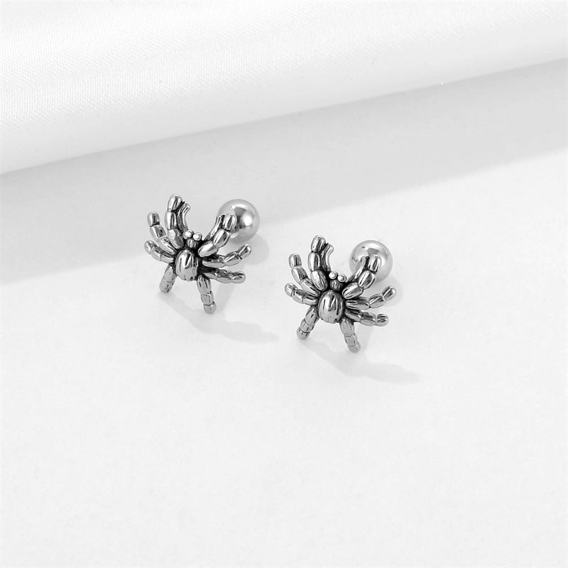 Women's & Men's Steel Casting Niche Dark Spider Personality Trendy Rings