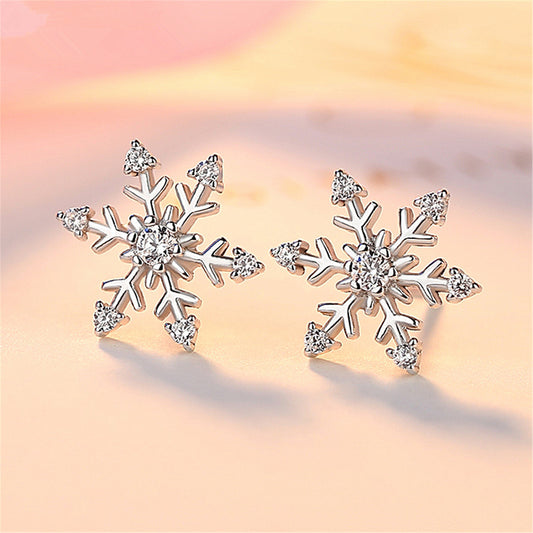 Women's Snowflake Ear Elegant And Personalized Simple Earrings