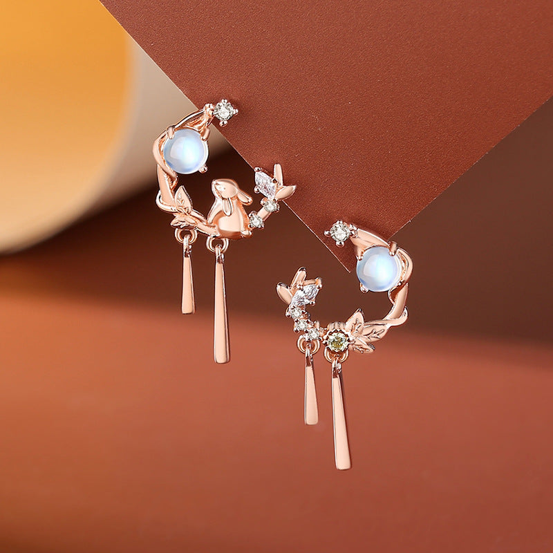 Colliers Mori en forme de lapin pour femmes, Design en argent Sterling, mode nationale