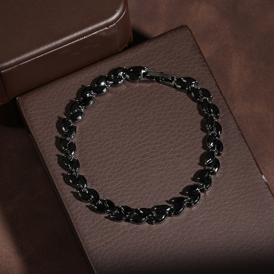 Women's Korean Style Fashion Simple Willow Branch Leaf Exquisite Micro Bracelet