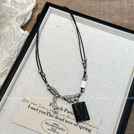 Colliers de personnalité avec chaîne de clavicule avancée, niche cool