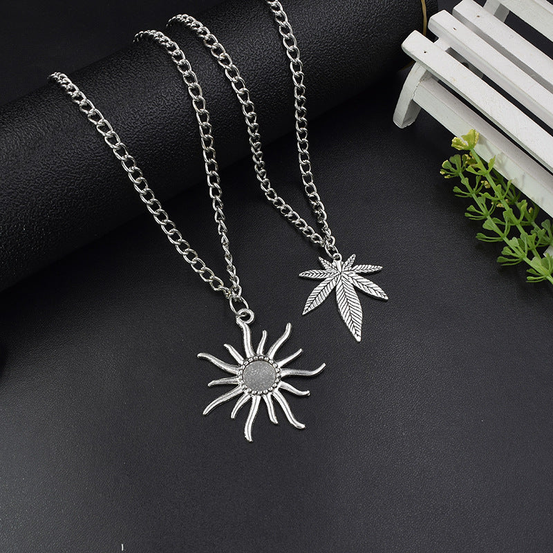 Pendant Female Maple Leaf Male And Necklaces