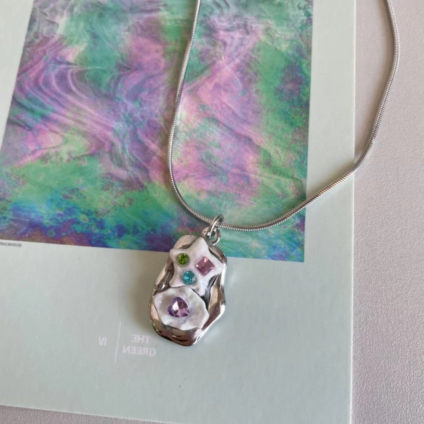 Pentagramme Amour Style Rétro Mignon Colliers De Niche