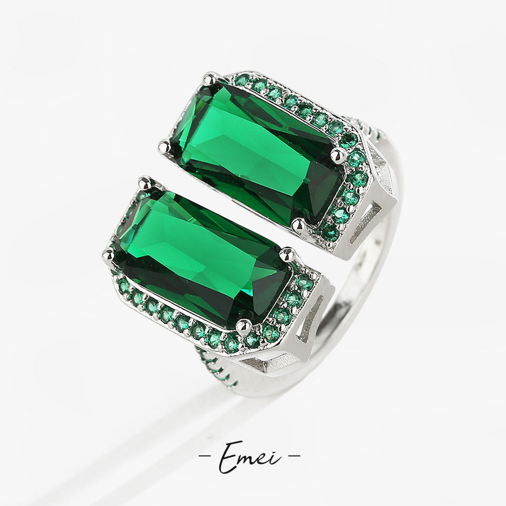 Ornament Male Court French Shiny Zircon Rings