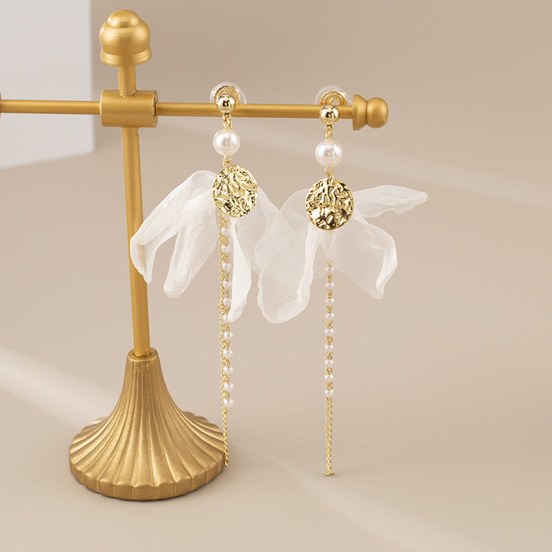 Fabric Pearl Tassel French Elegance Gentle Advanced Mosquito Coil Rings