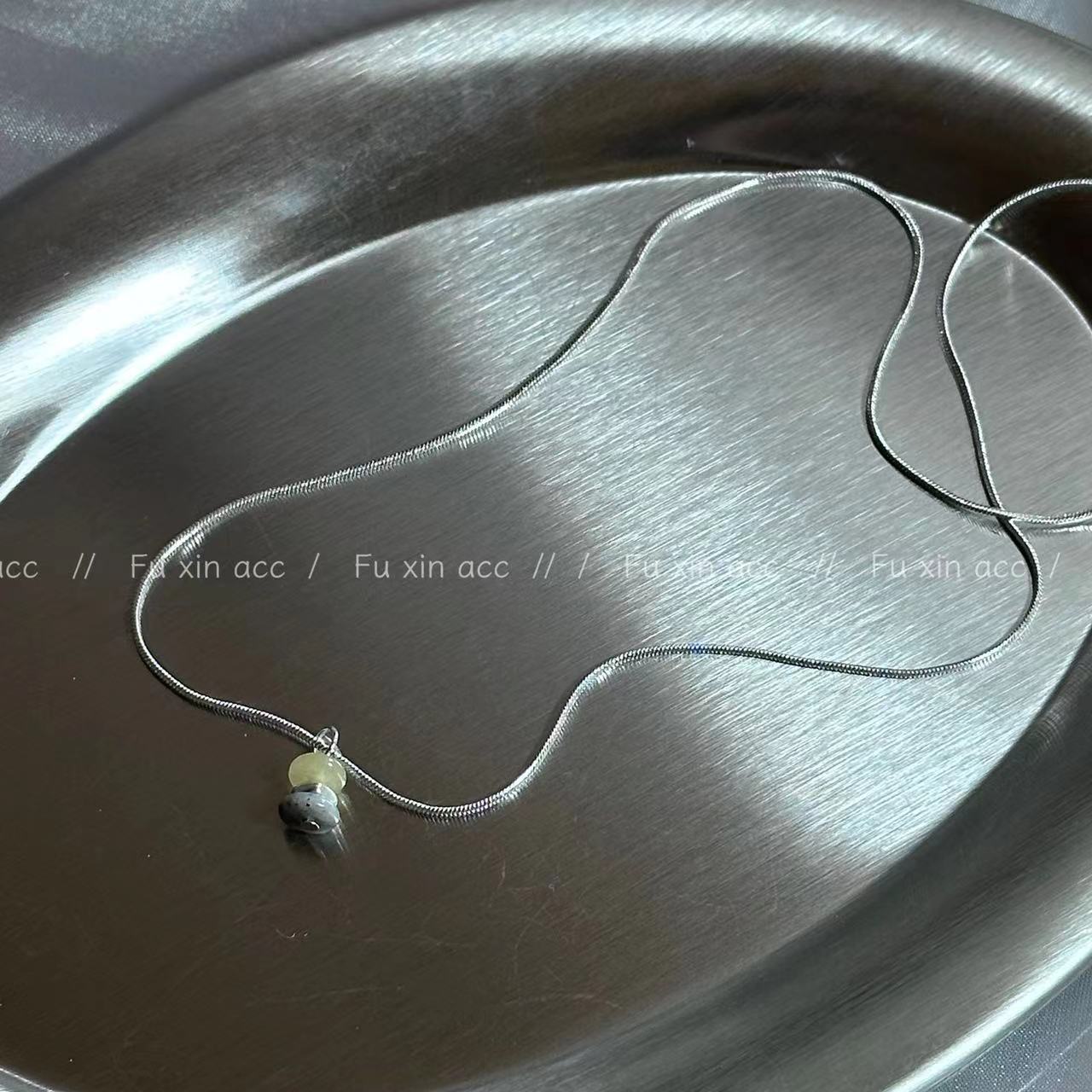 Fu Korean Style Aventurine Snake Bones Necklaces