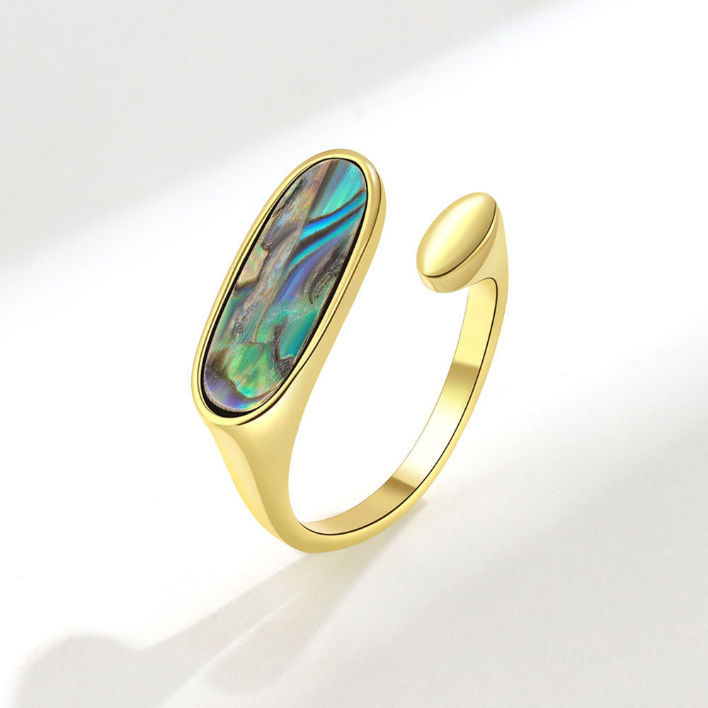 Abalone Shell Simple Fashion Minority Design Rings