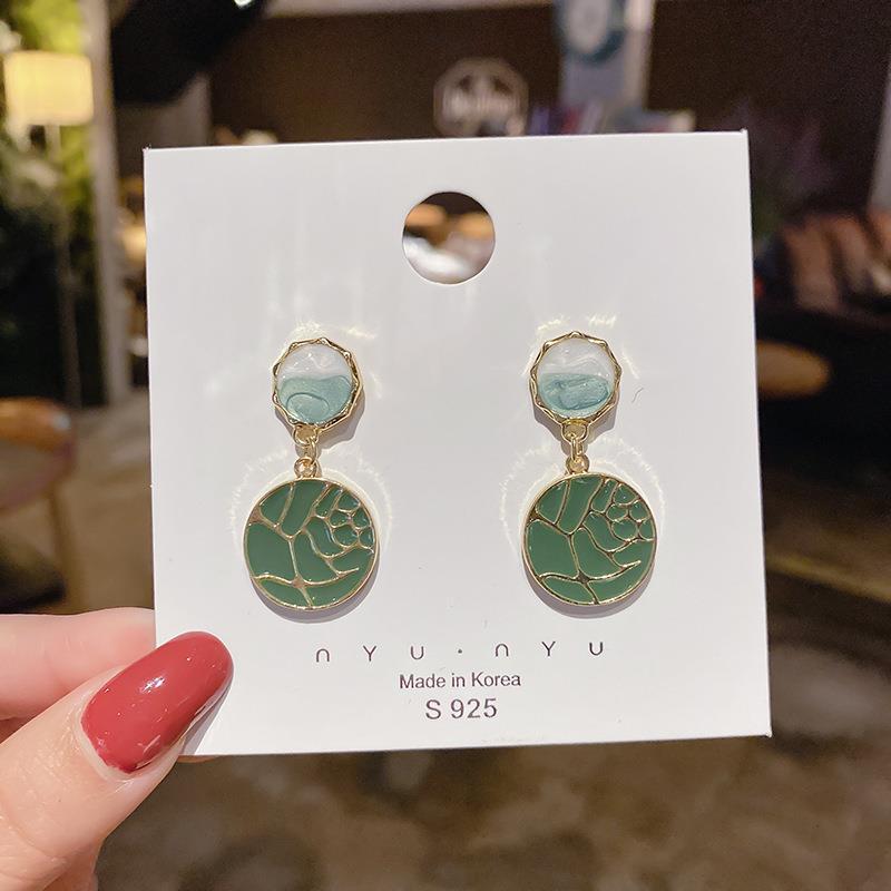 Women's Sier Fashion Simple Elegant Drop Small Earrings