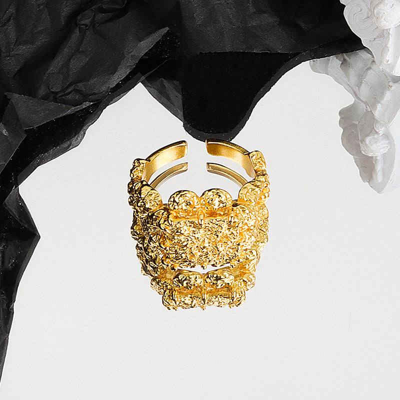 Nischenringe mit unregelmäßiger Textur, weiblich, kalt, schaltbare Indexringe