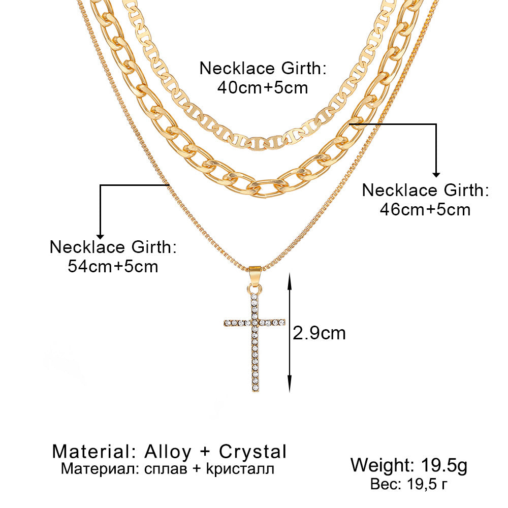 Ornement Mix And Match Colliers à chaîne croisée