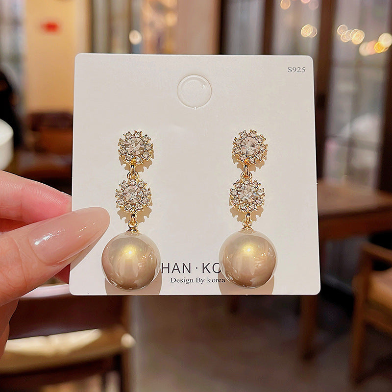 Women's Flower For Light Luxury Minority Advanced Design French Style Earrings