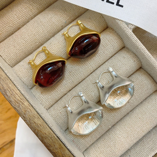Women's Transparent Glaze Ear Clip Niche High-grade Rings