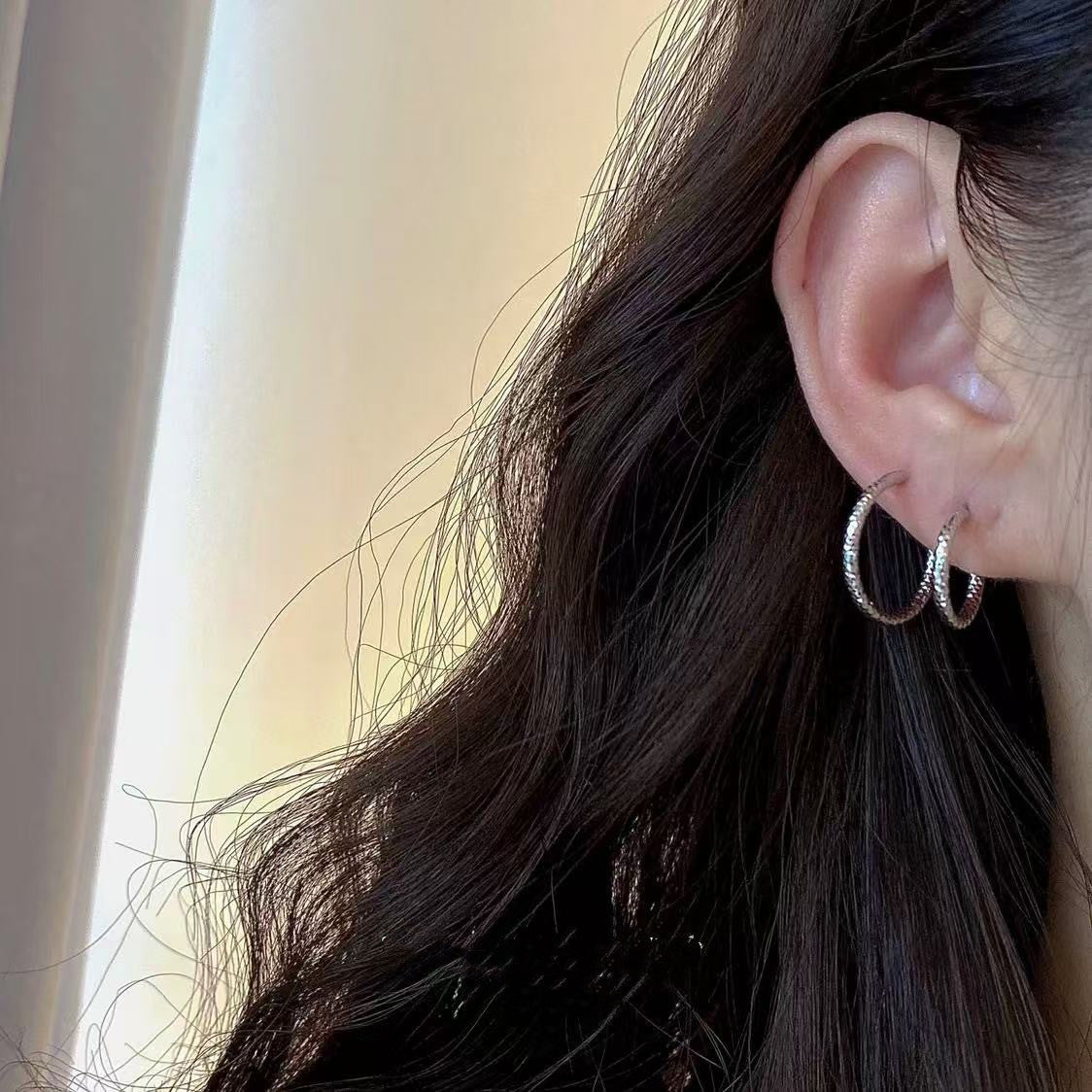 Women's Sier High-grade Natural Stone Light Luxury Stud Earrings