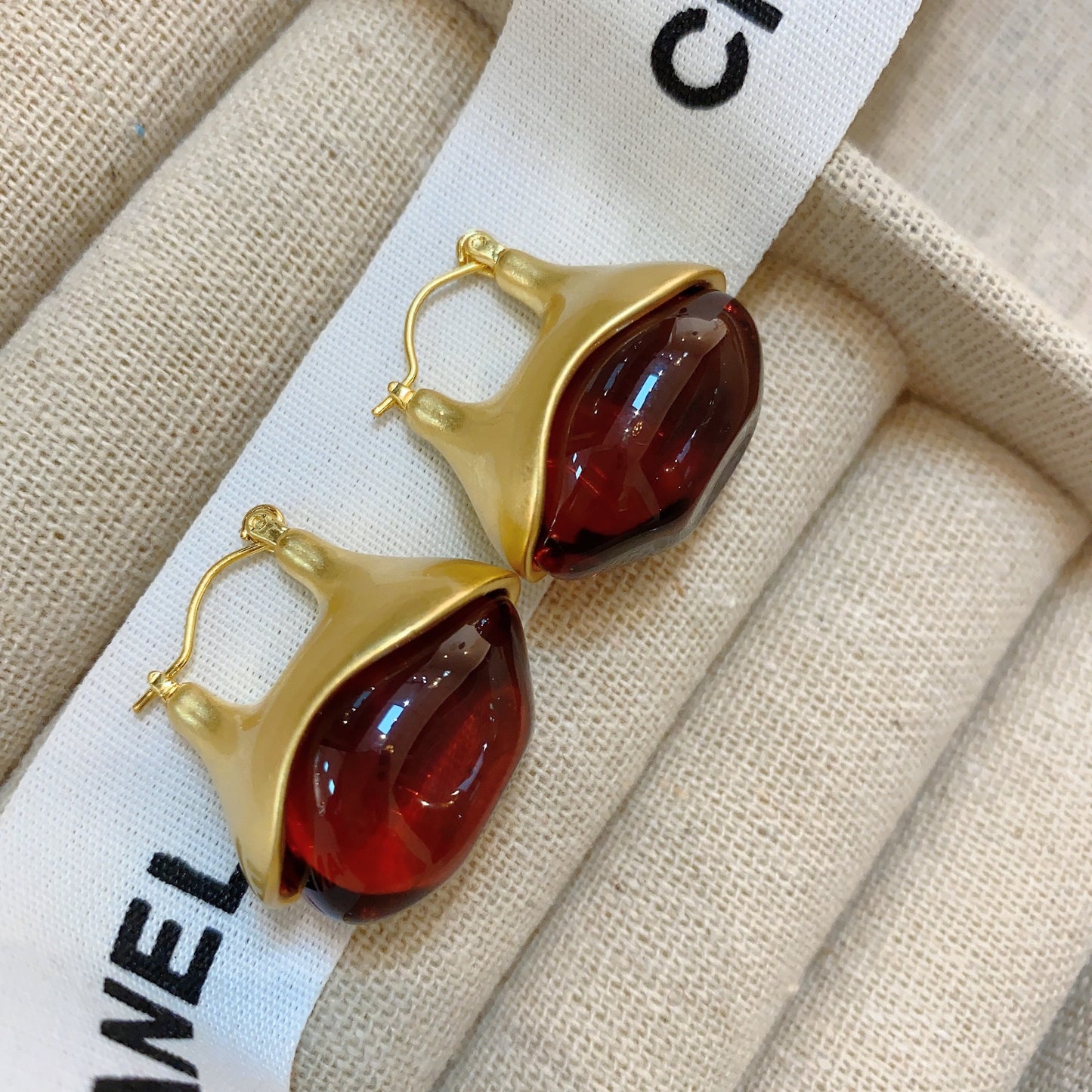 Women's Transparent Glaze Ear Clip Niche High-grade Rings