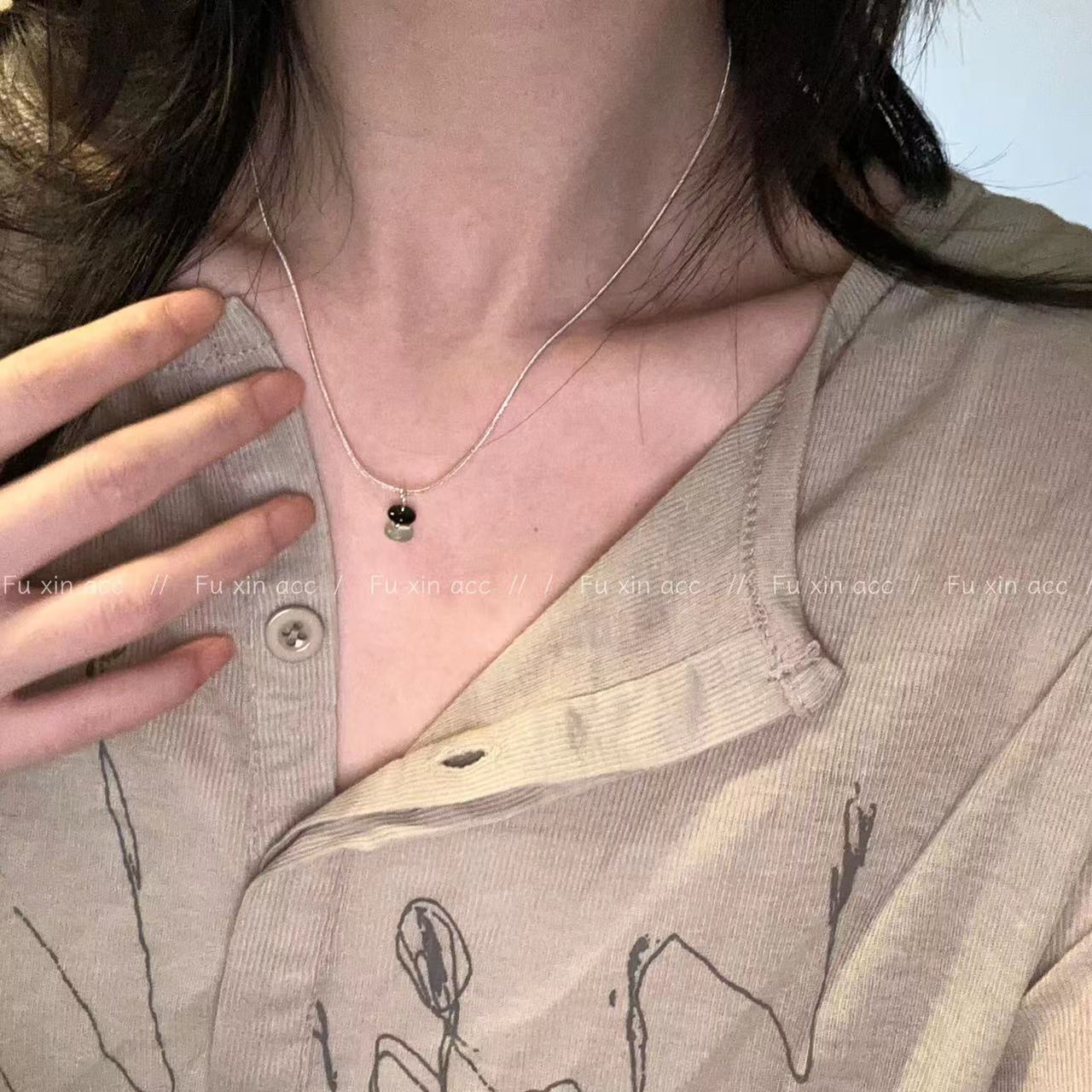 Fu Korean Style Aventurine Snake Bones Necklaces