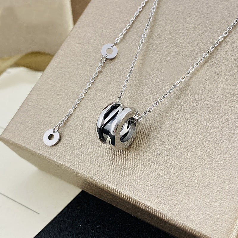 Colliers en céramique pour femmes et hommes, Version haute, plein de diamants, petite taille, printemps