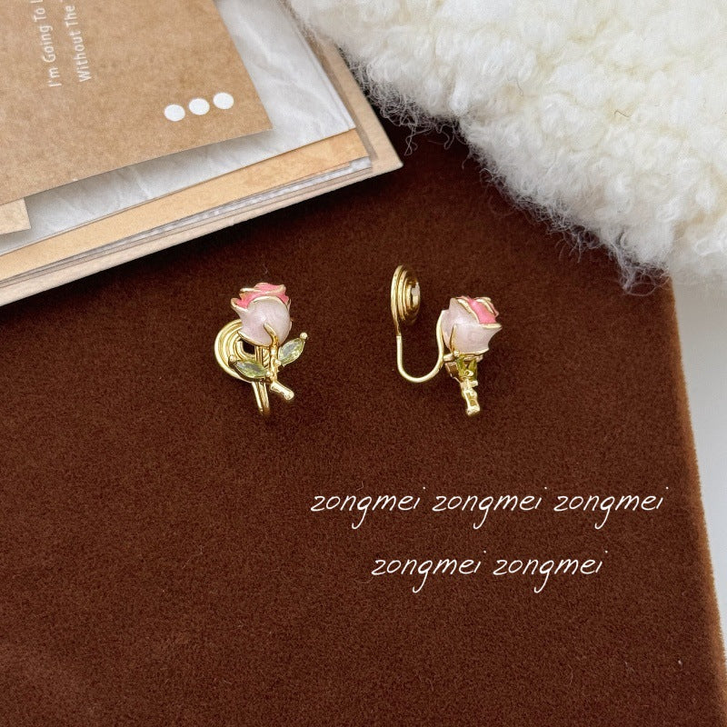 Women's Super Sweet Bouquet Enamel Drip Glazed Fine Rings