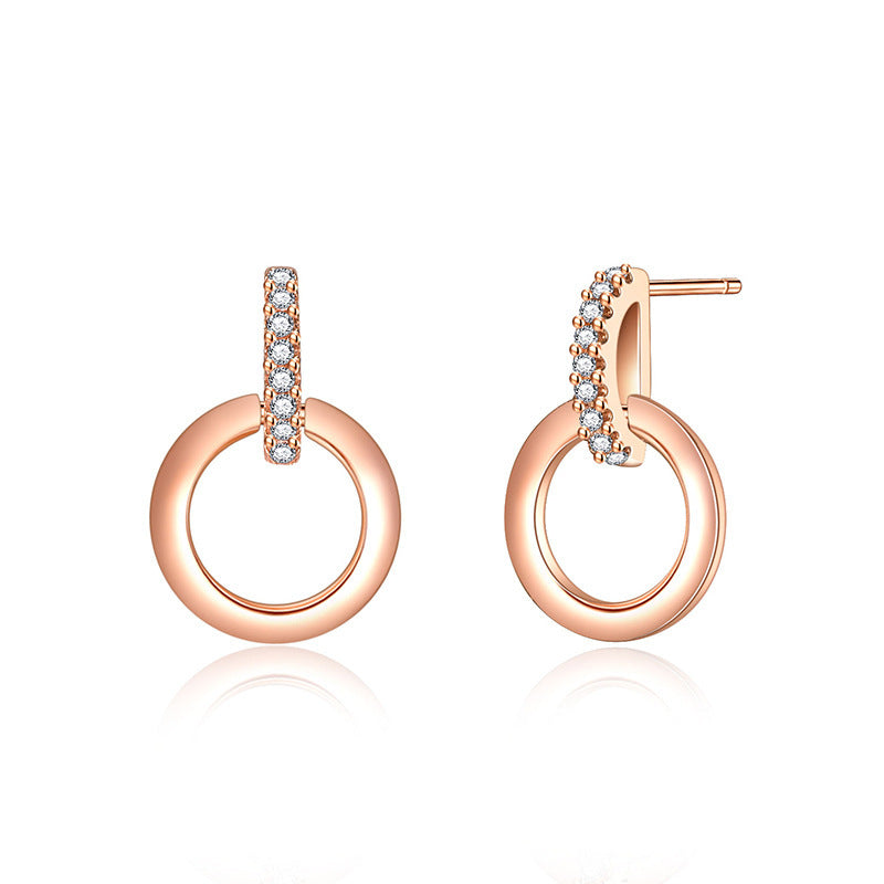 Irresistible Na Bi Sier Needle Han Earrings