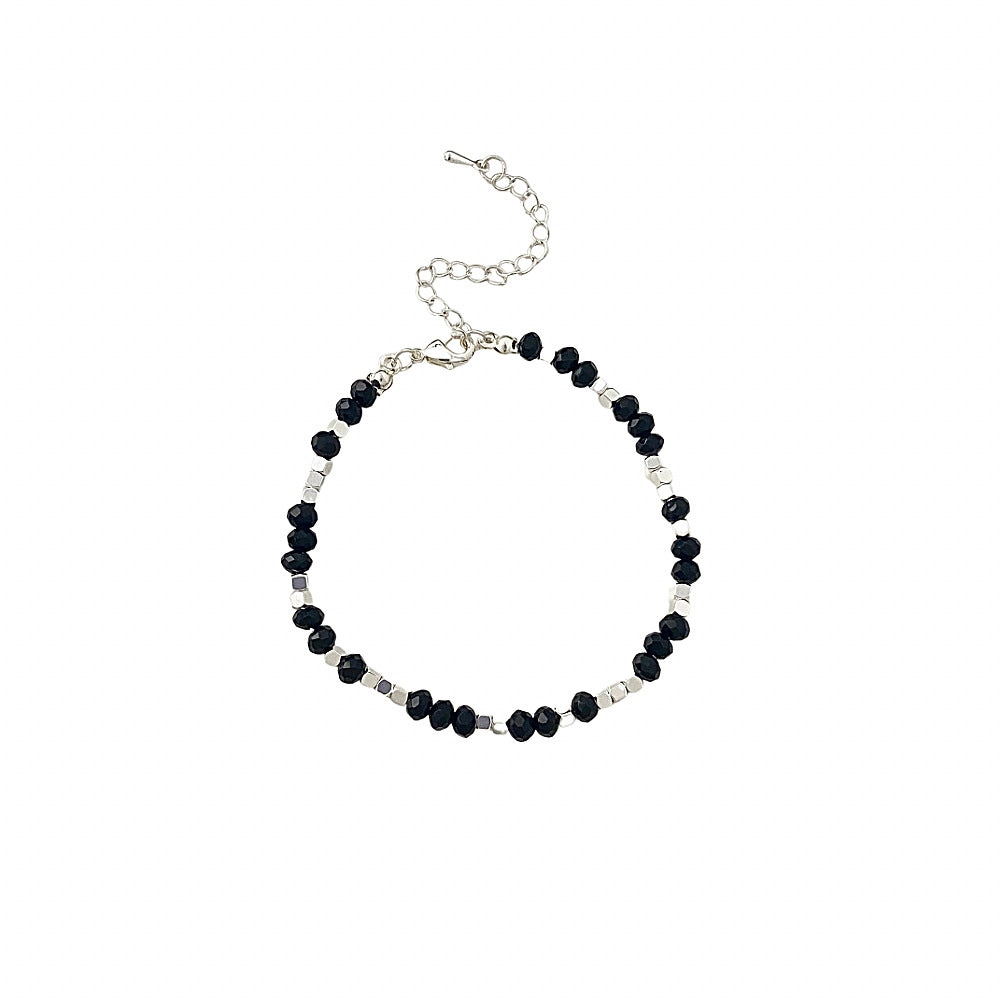 Petits morceaux de colliers en argent de haute qualité avec coutures en cristal