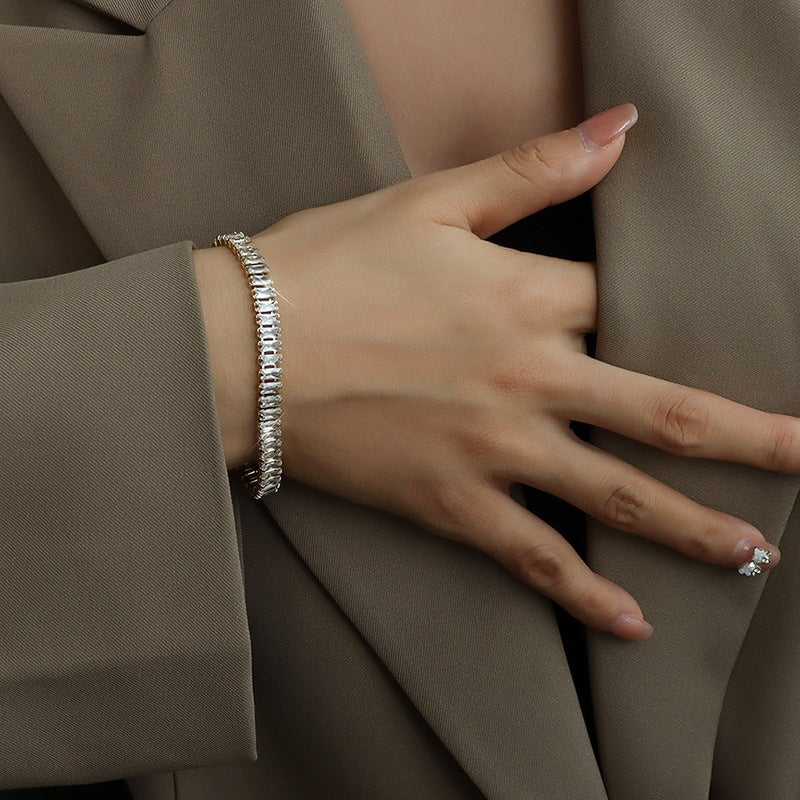 Light Luxury Minority Ornament Full Rhinestone Bracelets