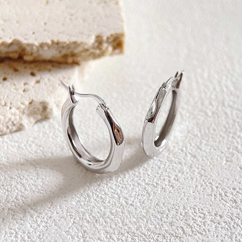 Luxury Geometric Clip Design High Sense Graceful Rings