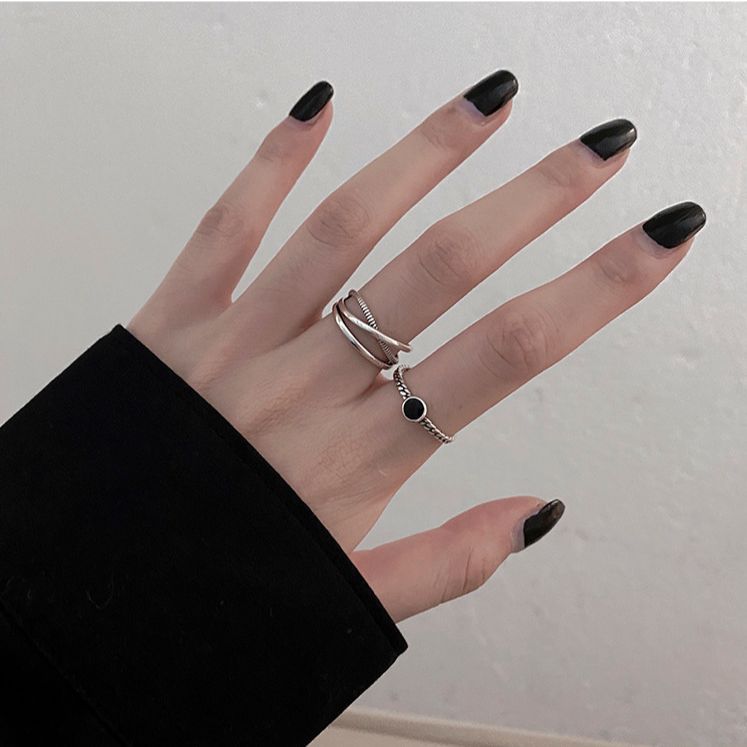 Hipster Retro Disco Jumping Niche Personality Rings