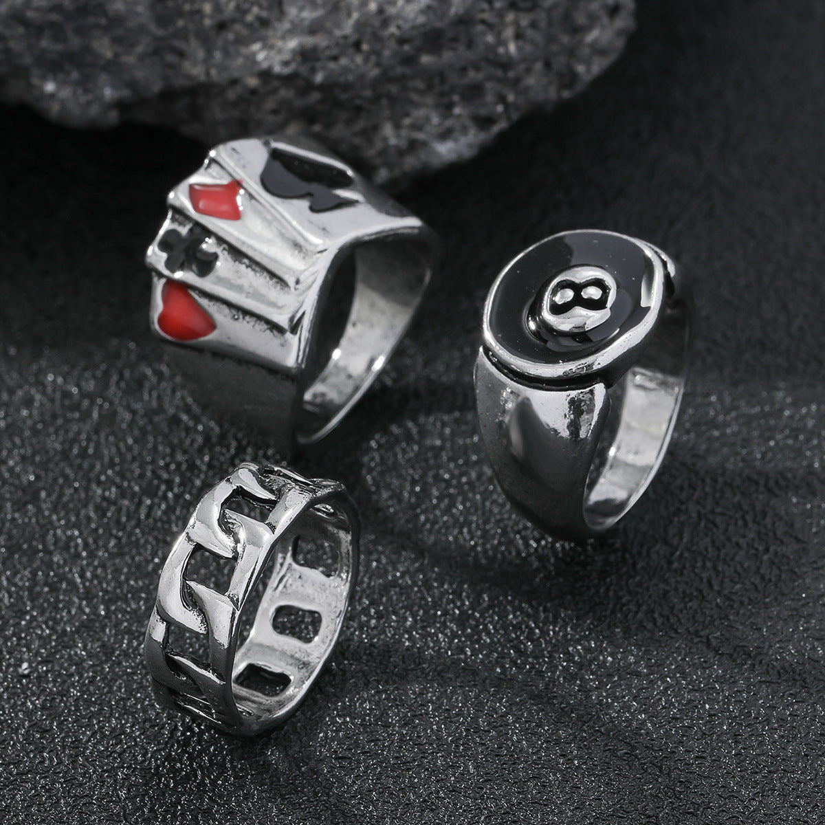 Men's Vintage Skull Distressed Splendid Trendy Hip Rings