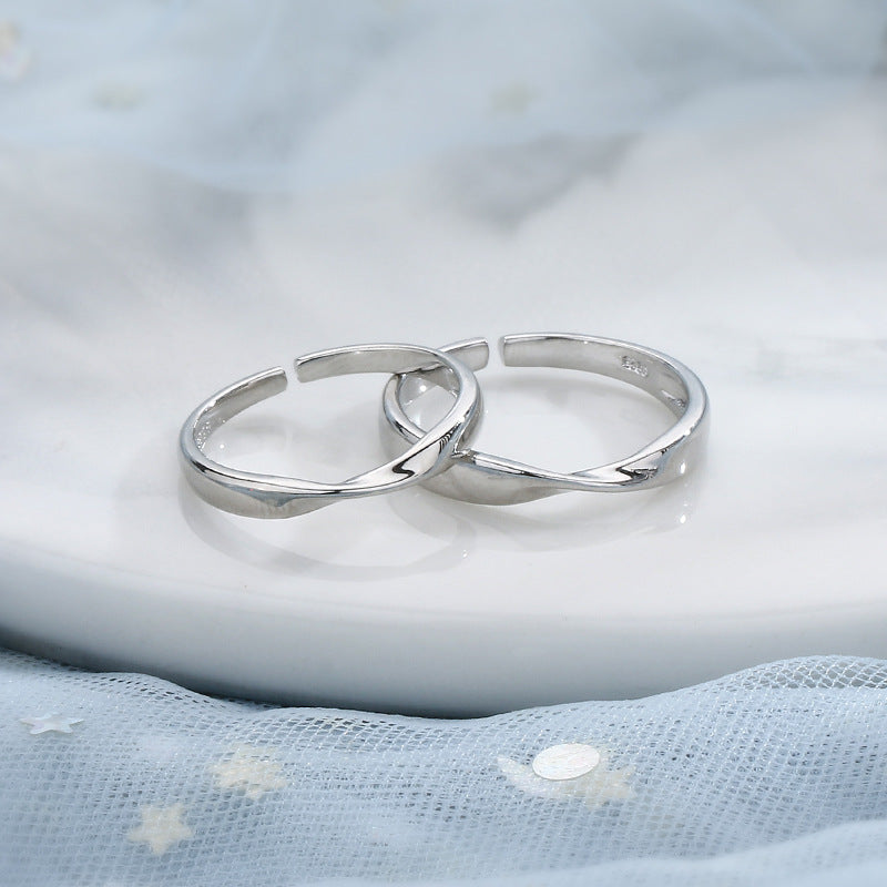 Verstellbare Ringe aus vergoldetem Sterlingsilber für Damen und Herren mit verstellbarer Öffnung