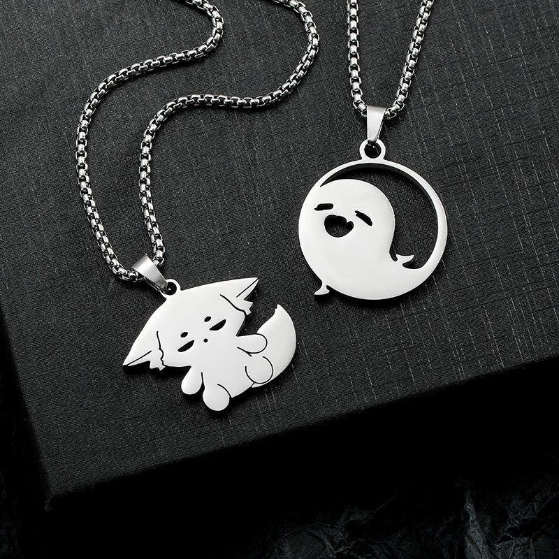 Women's & Men's & God Peripheral Titanium Steel Hip Hop Necklaces