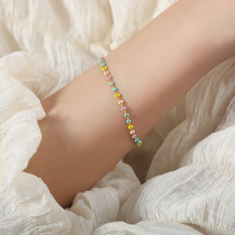 Colliers de perles faits à la main simples High Sense pour femmes