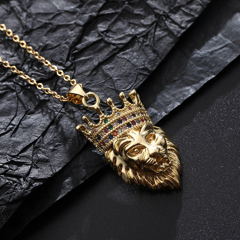 Colliers Hip Hop rétro tendance pour femmes et hommes, Micro incrusté de Zircon