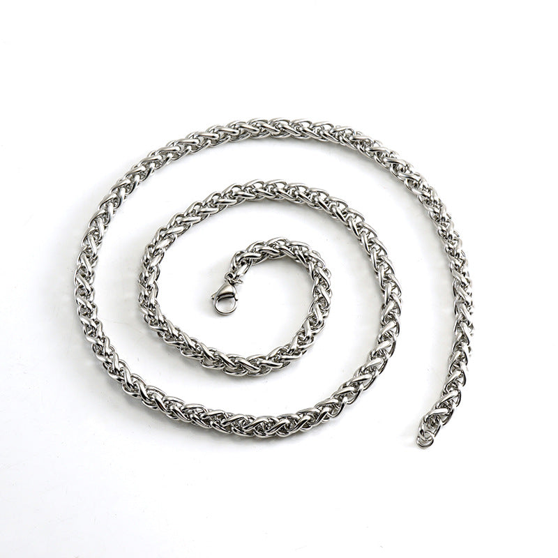 Steel Gold Keel Chain Pendant Finished Necklaces