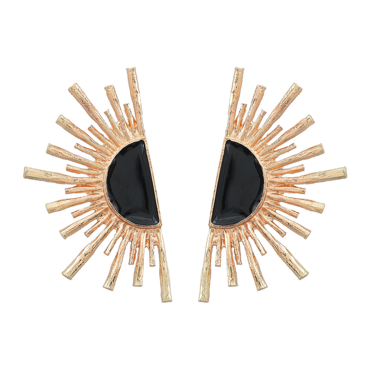 Spring Sunflower Female Alloy Dripping Flower Earrings