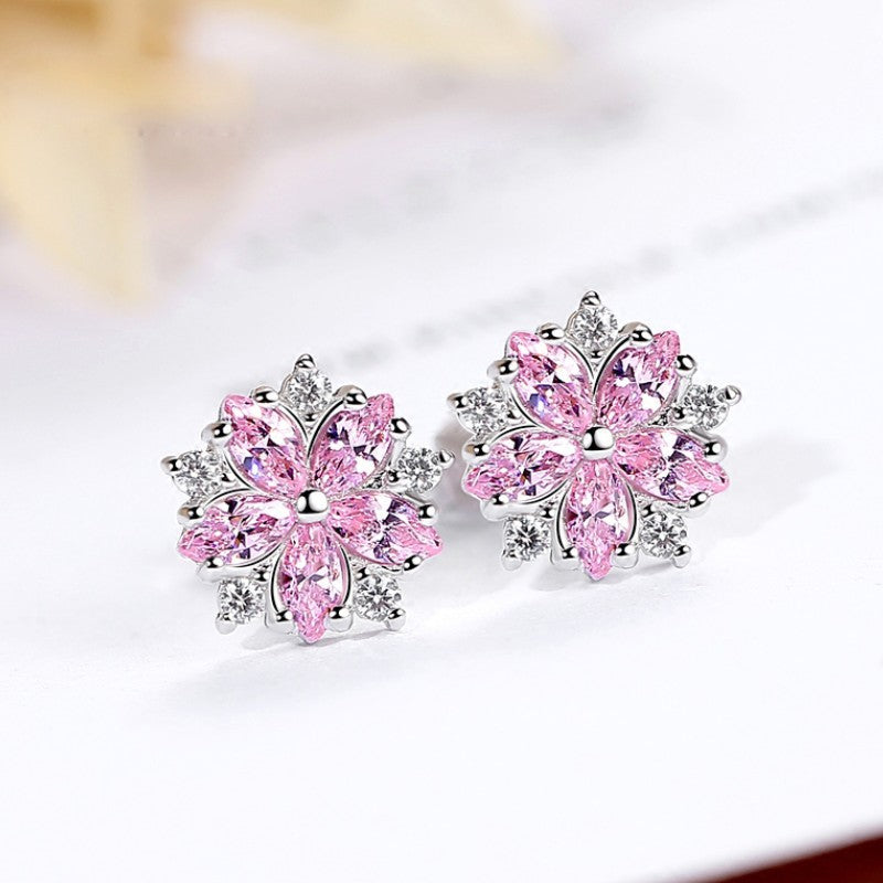 Affordable Luxury Fashion Little Female Sier Pin Design High Earrings