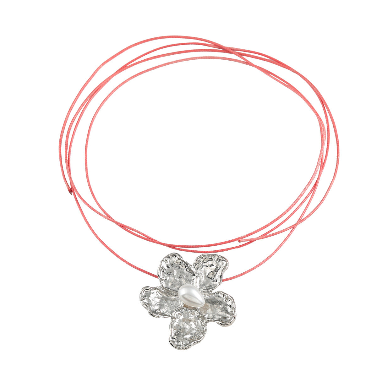 Women's Summer Flower Exaggerated Super Long Alloy Necklaces