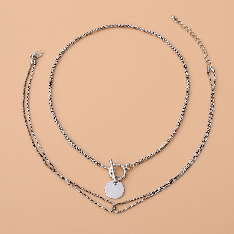 Pendentif à boucle simple pour femmes, pour colliers de pull design