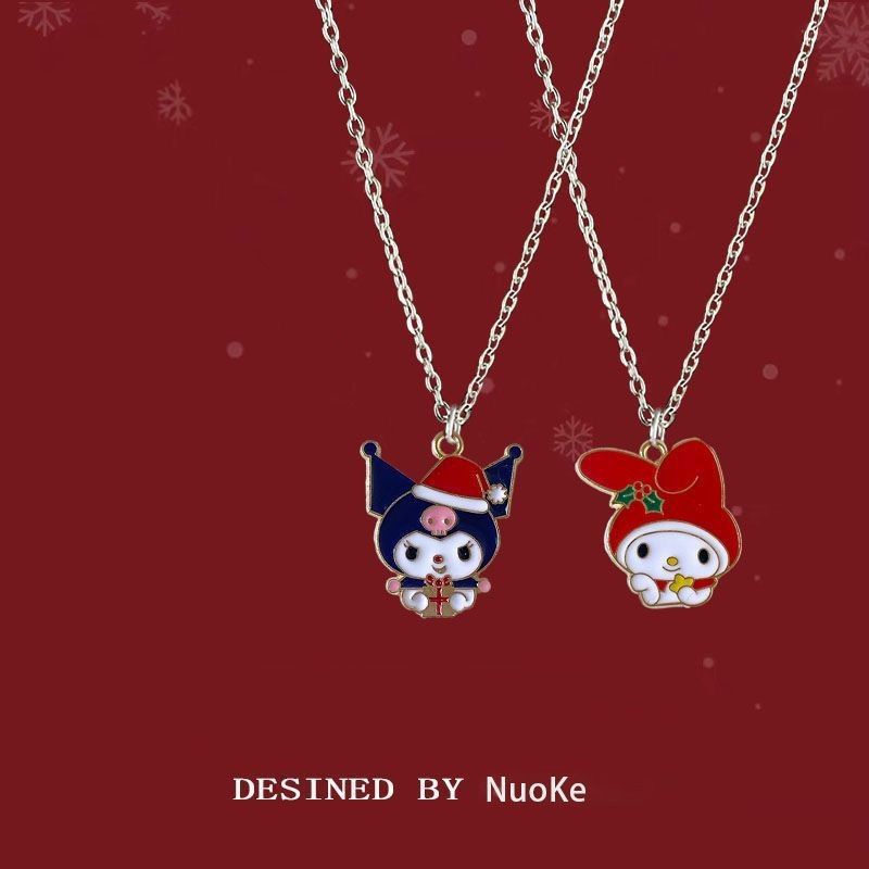 Colliers mignons de clown de dessin animé de pendentif de cadeau de Noël