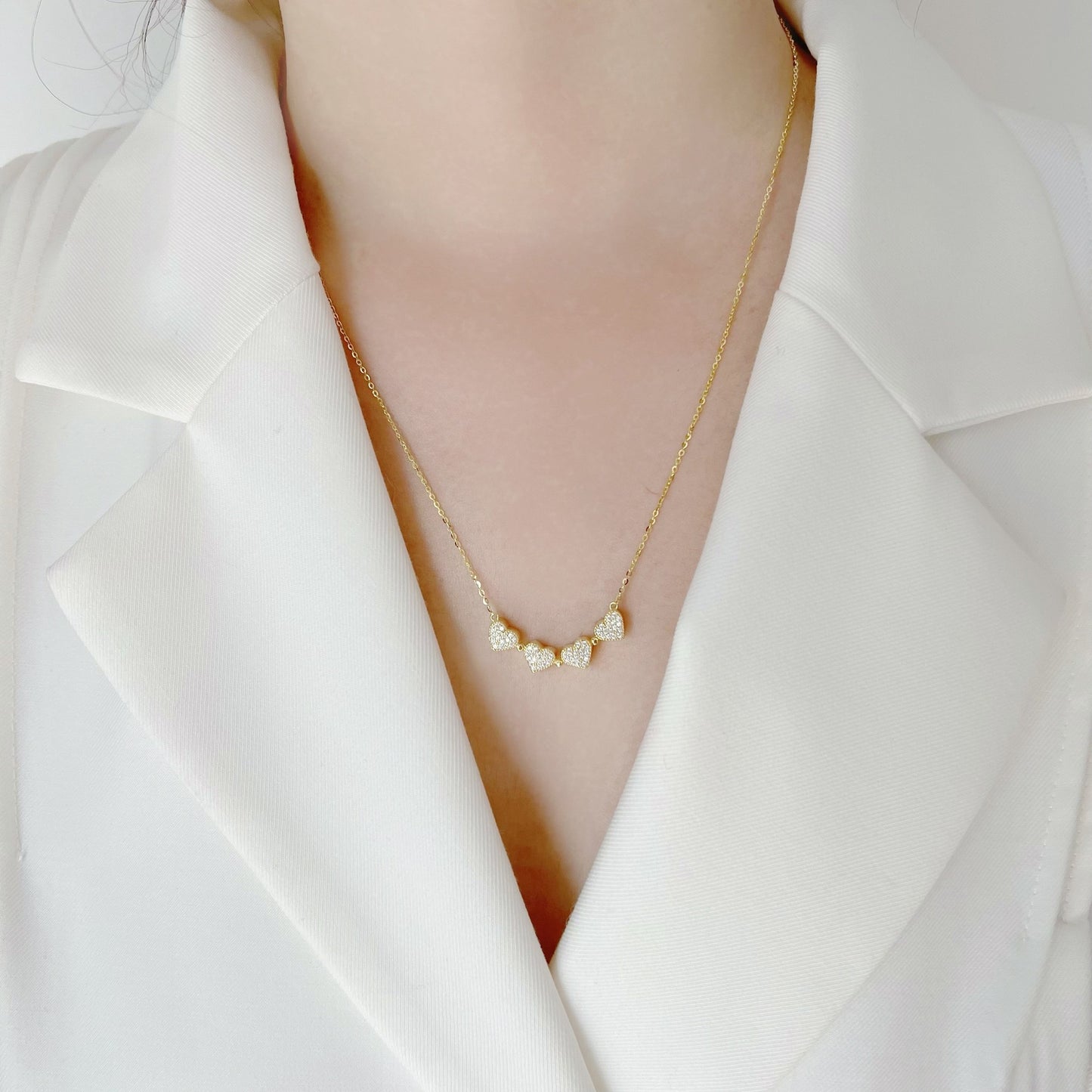 Women's Pendant Double-sided Four-leaf Clover Light Luxury Minority Necklaces