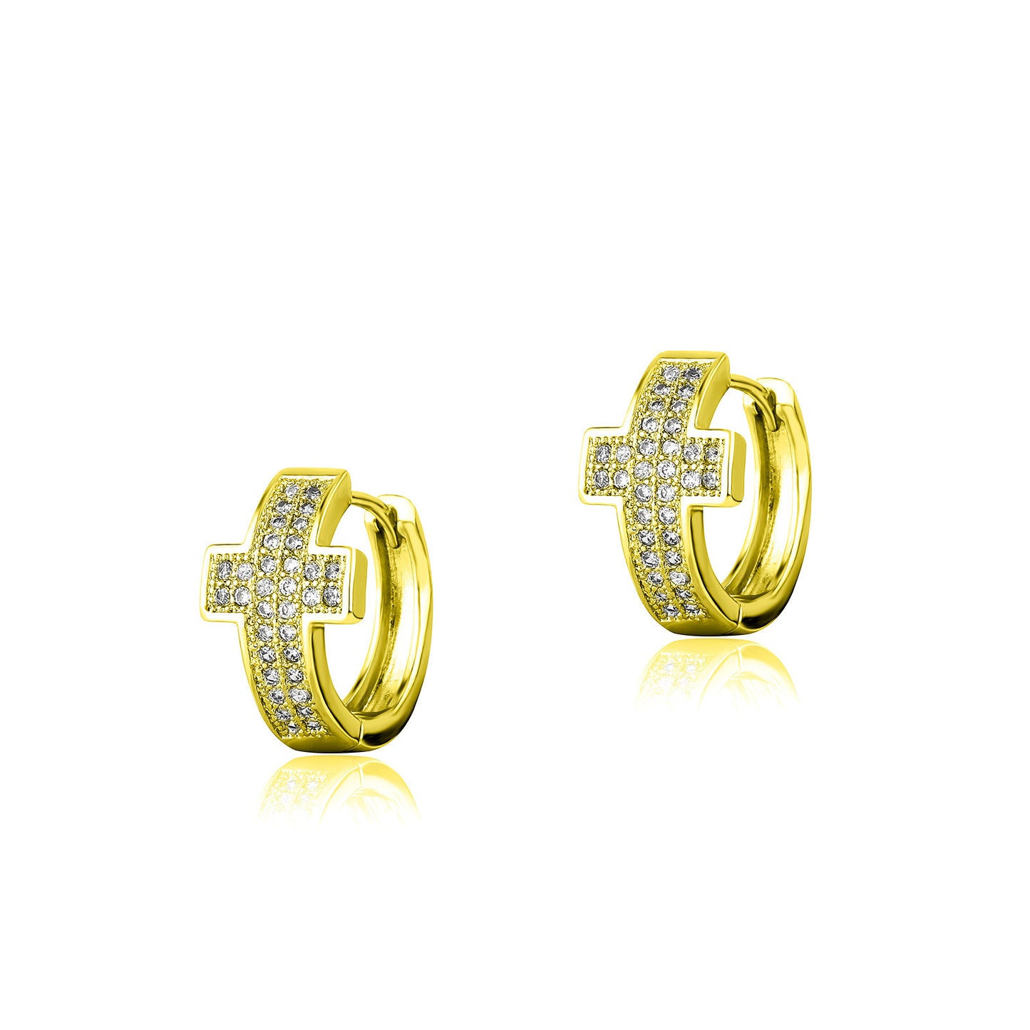 Jewelry Korean Fashion Cross Personalized Hip Hop Ear Earrings