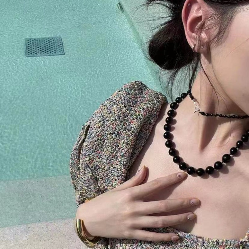 Beads Twin Light Luxury High-grade Cold Necklaces