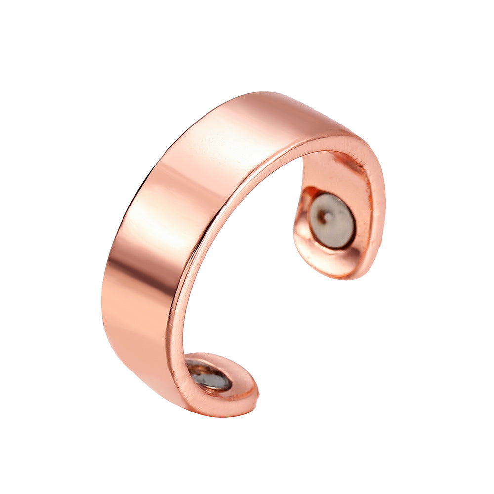 Magnetic Health Care Rose Gold Creative Rings